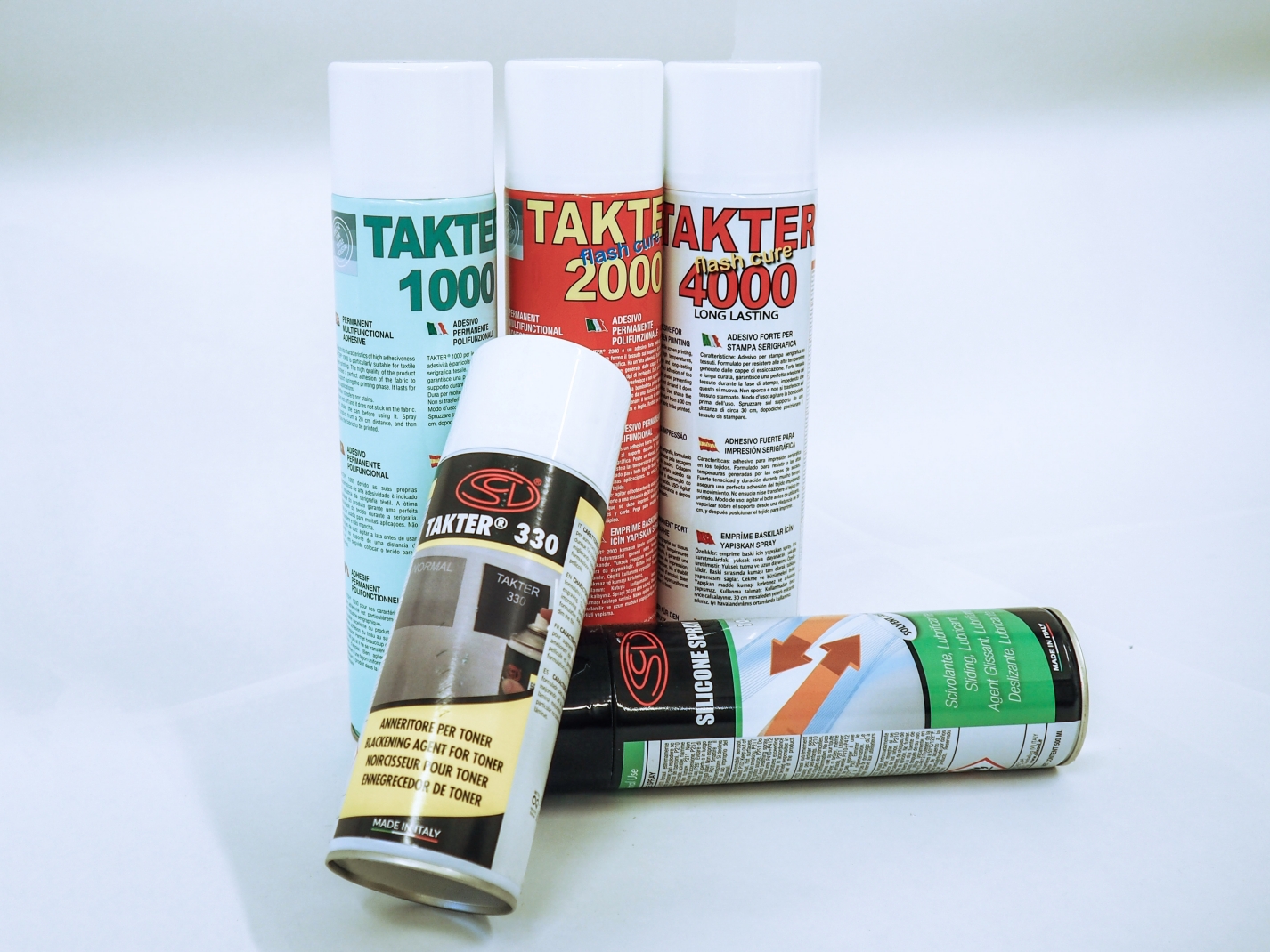 Adhesivo en spray Takter 1000 para la serigrafía textil